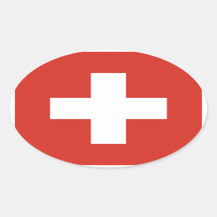 Adesivo Oval Suiça Nacional