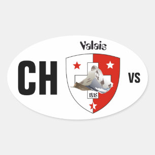 Adesivo Oval Suíça Suisse Svizzera Svizra Switzerland Kleber