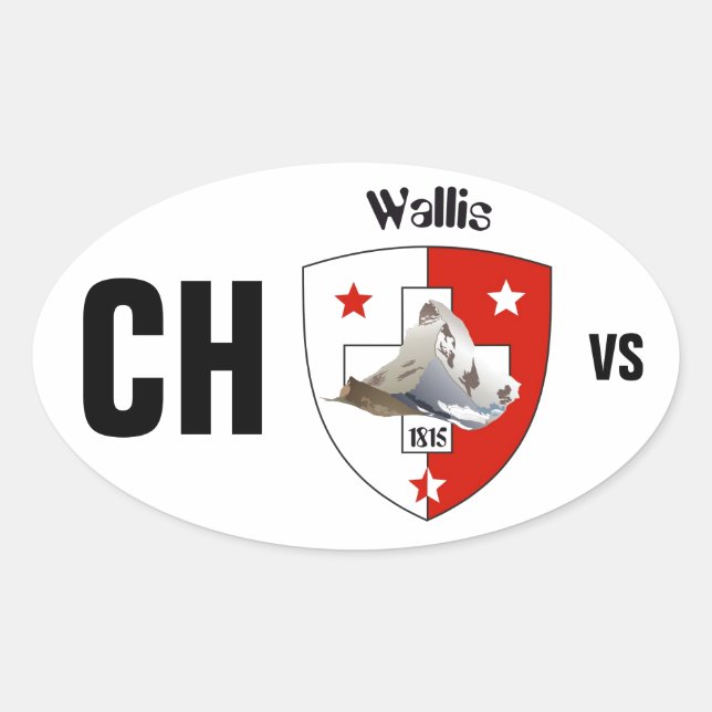 Adesivo Oval Suíça Suisse Svizzera Svizra Switzerland Kleber (Frente)