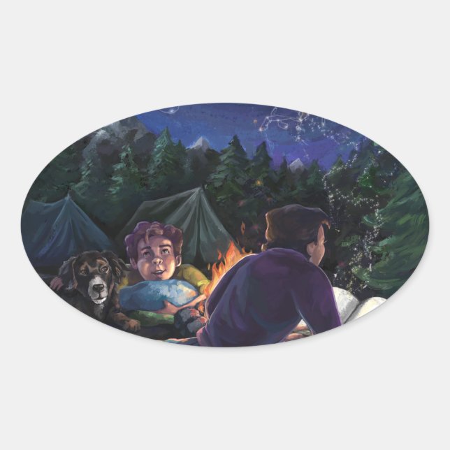 Adesivo Oval Summer Knights (Frente)