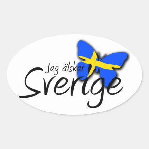 Adesivo Oval Sverige