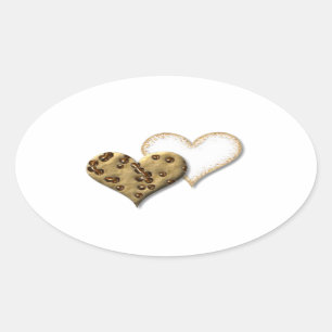 Adesivo Oval Sweet Cookie Love
