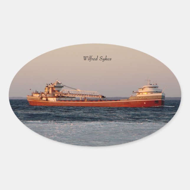 Adesivo Oval Taco Wilfred Sykes (Frente)