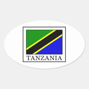 Adesivo Oval Tanzânia