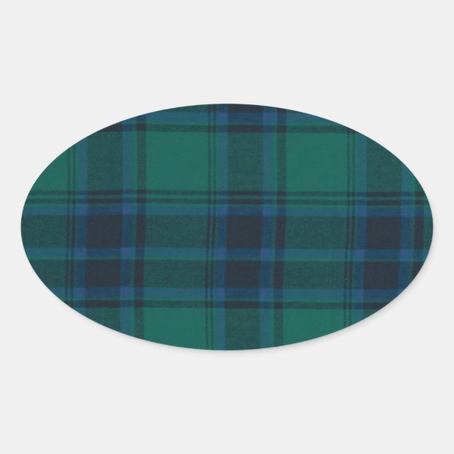Adesivo Oval Tartan Oval Stickers (Frente)