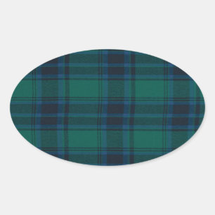 Adesivo Oval Tartan Oval Stickers