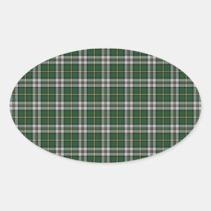 Adesivo Oval Tartan verde do bretão do cabo
