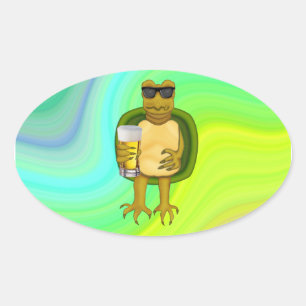 Adesivo Oval Tartaruga Sede