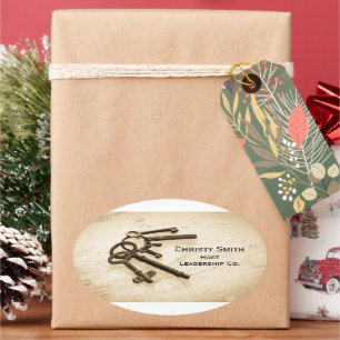 Adesivo Oval Teclas de Esqueleto Anticas em Anel-Chave