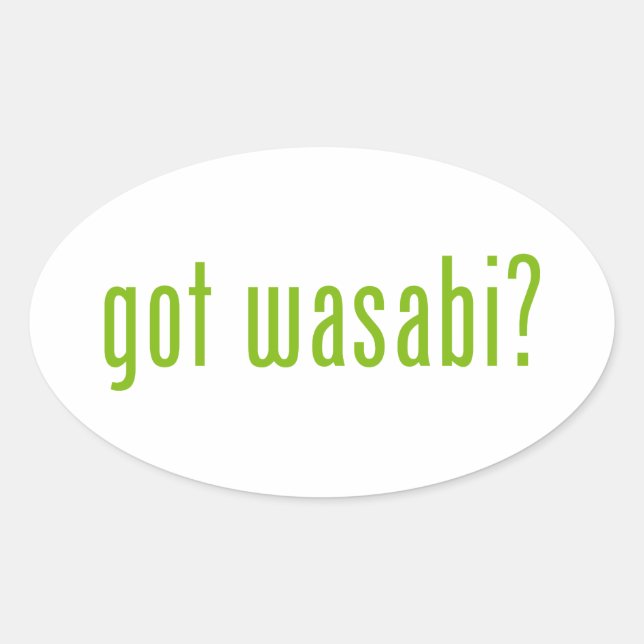Adesivo Oval tem o wasabi? (Frente)