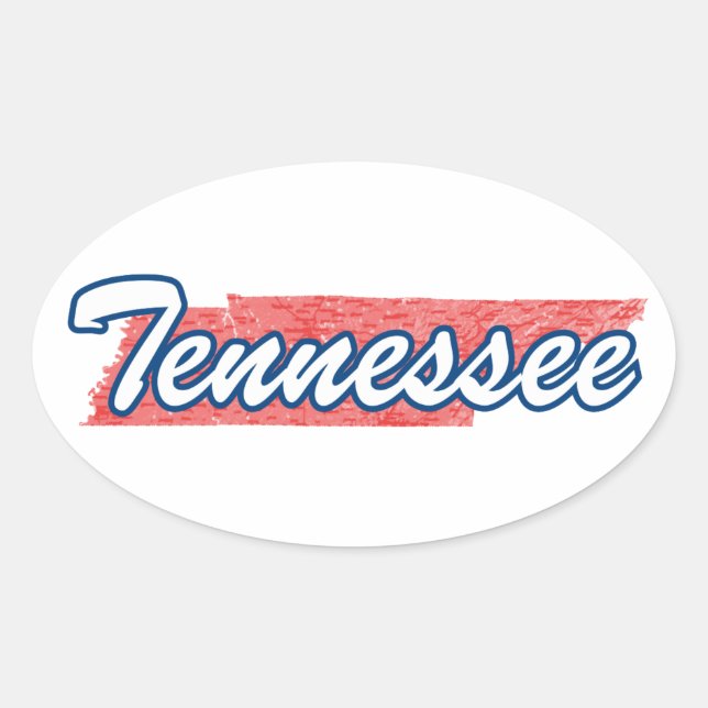 Adesivo Oval Tennessee (Frente)