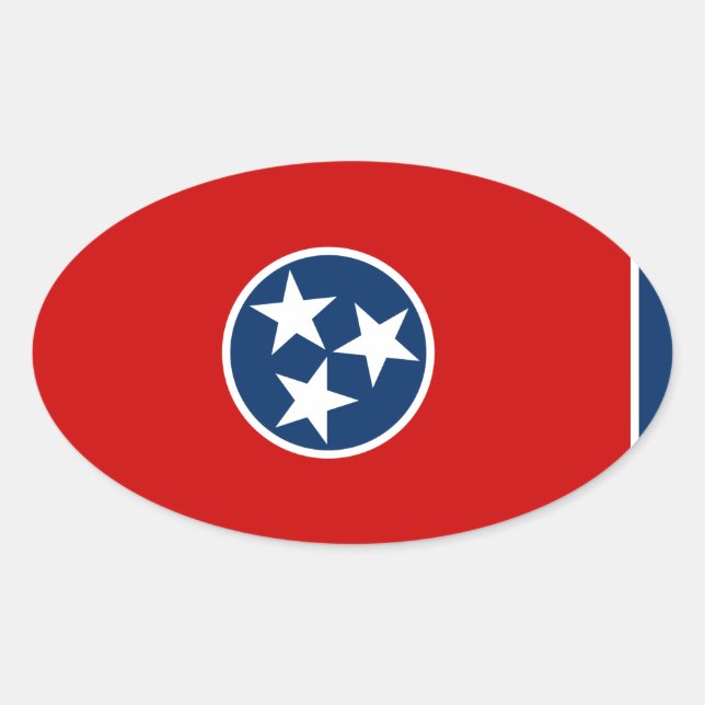 Adesivo Oval Tennessee (Frente)