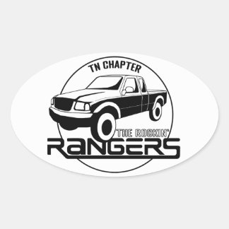 Adesivo Oval Tennessee, TN - Rockin’ Rangers Chapter