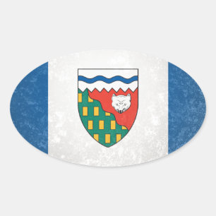 Adesivo Oval Territórios do Noroeste