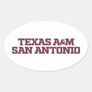 Adesivo Oval Texas A&M San Antonio