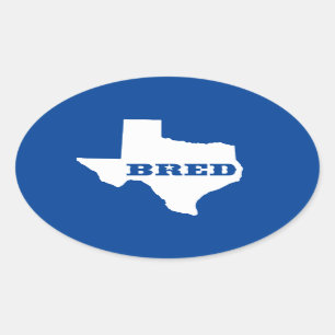 Adesivo Oval Texas Bred