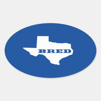 Adesivo Oval Texas Bred