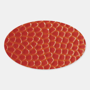 Adesivo Oval Textura de fechamento de basquete