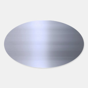 Adesivo Oval Textura de prata escovada