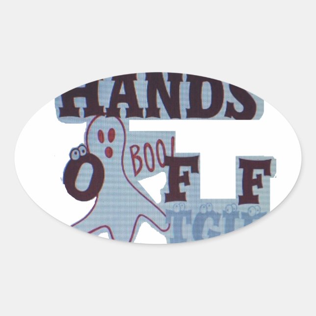 Adesivo Oval TGIF Hakuna Matata Mãos De Cabeça Engraçada (Frente)