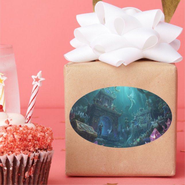 Adesivo Oval The Palace of Tides and Treasures (Festa)