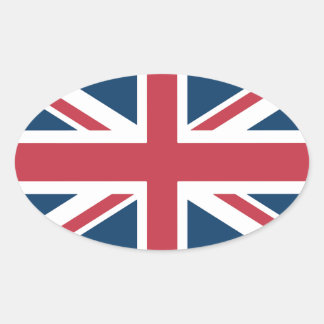 Adesivo Oval The Union Jack British Flag