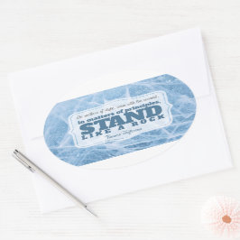 Adesivo Oval Thomas Jefferson Inspirational Cote "Princípio"