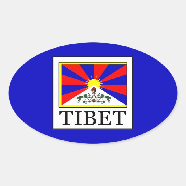 Adesivo Oval Tibete (Frente)
