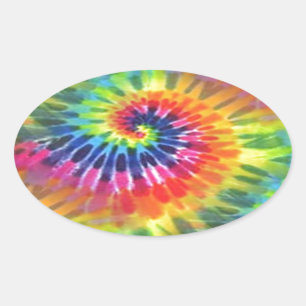 Adesivo Oval Tie Dye