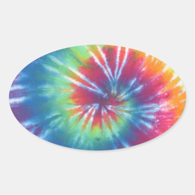Adesivo Oval Tie Dye One (Frente)