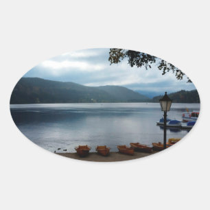 Adesivo Oval Titisee Lake Germany Sticker