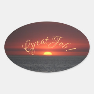 Adesivo Oval Trabalho de excelente!