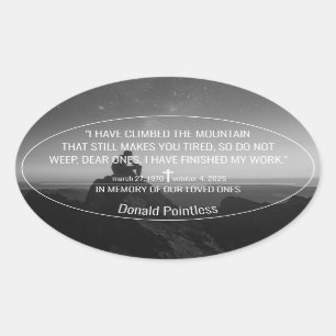 Adesivo Oval Trabalhos de salvação