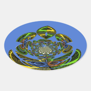 Adesivo Oval Tradicional Apenas Azul