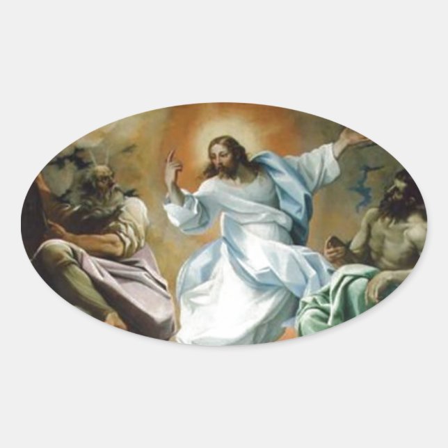 Adesivo Oval Transfiguration_by_Lodovico_Carracci. (Frente)