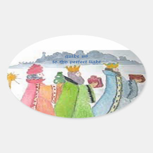 Adesivo Oval Três Reis