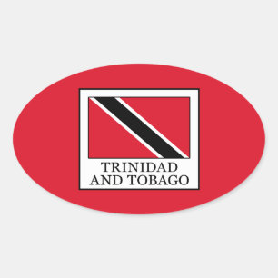 Adesivo Oval Trinidade e Tobago