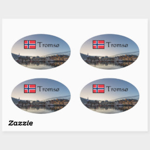 Adesivo Oval Tromso Noruega