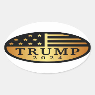 Adesivo Oval Trump 2024