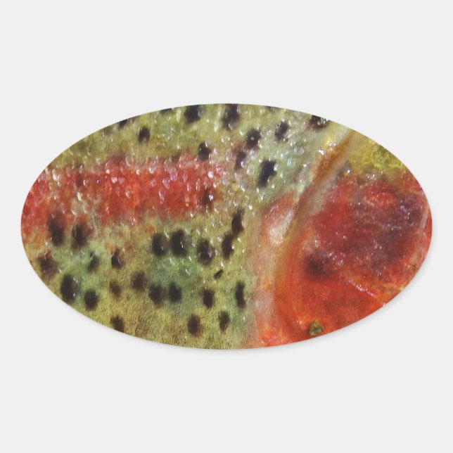 Adesivo Oval Truta em Mãos (Frente)