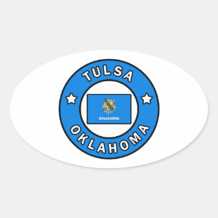 Adesivo Oval Tulsa Oklahoma