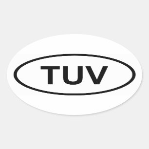 Adesivo Oval Tuvalu "YUV"