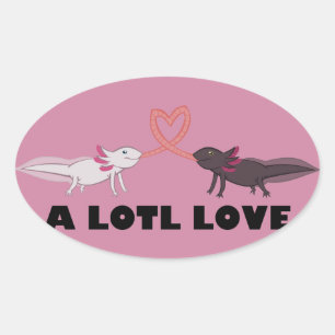 Adesivo Oval um amor do lotl