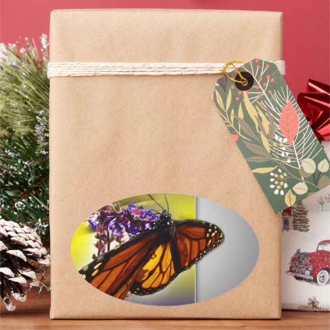 Adesivo Oval Um Pequeno Pau De Oval (Feriado)