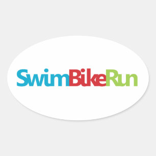 Adesivo Oval Um presente Triathlon excelente para seu amigo ou 