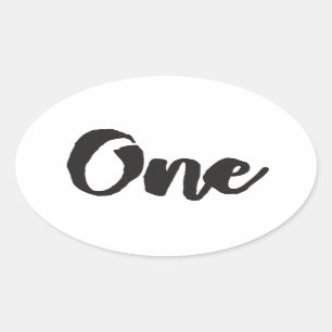 Adesivo Oval Um primeiro aniversario Primeiro Aniversário Meu