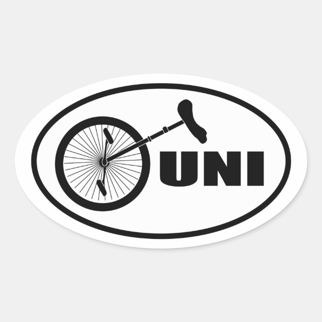 Adesivo Oval UNI oval STICKER (Frente)