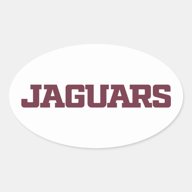 Adesivo Oval Universidade do Texas A&M - San Antonio Jaguars (Frente)
