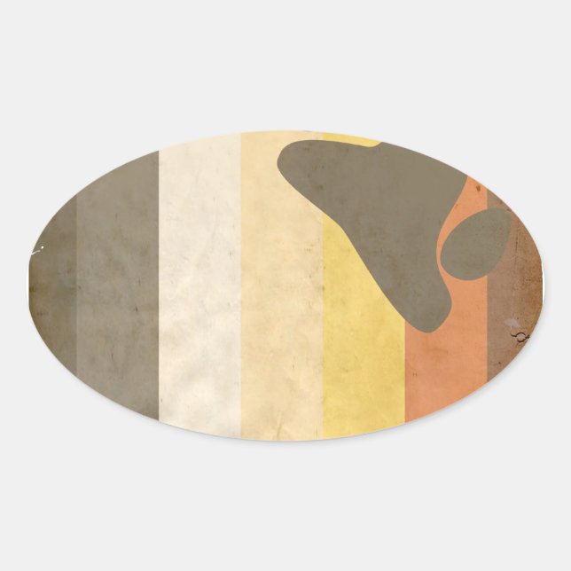 ADESIVO OVAL URSO (Frente)