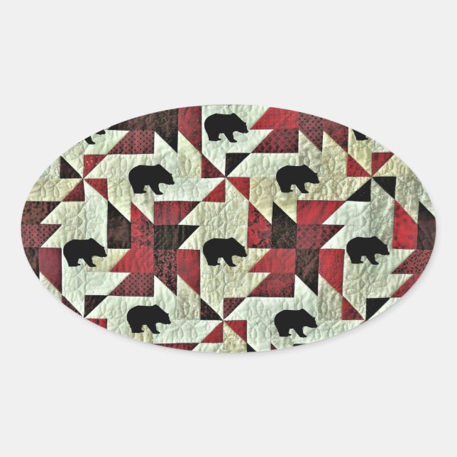 Adesivo Oval Urso (Frente)